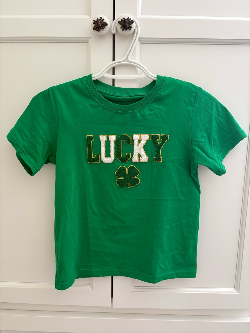 Kids' Green 'Lucky' Short-Sleeve Tee